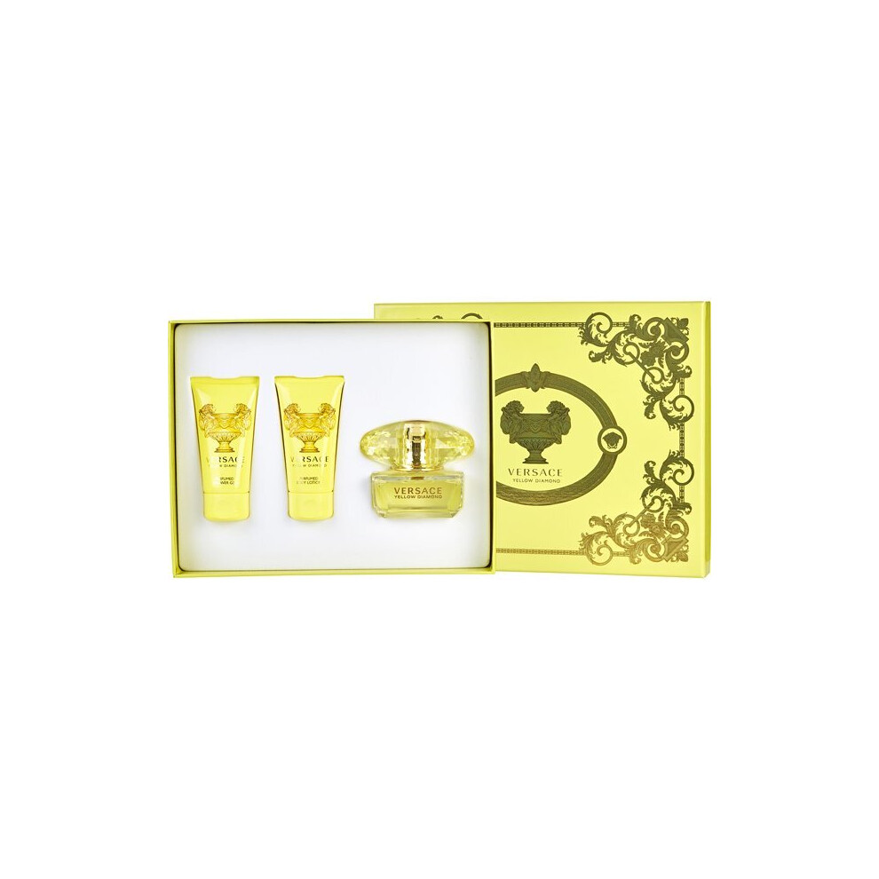 Versace Women Edt Spray 1.7 Oz & Body Lotion 1.7 Oz & Shower Gel 1.7 Oz