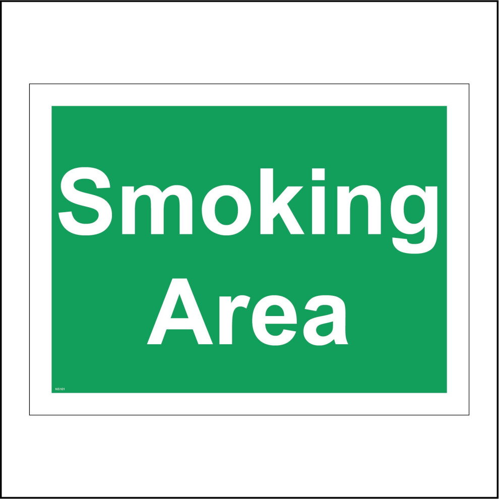 (400 x 300mm - 16 x 12, H - Clear Sticker / Sav - See Through) NS101 Smoking Area Sign Shelter Area Break Room Smoke E Cigarette Designate 600mm x 450-image-OPC-P8XDBMW-NEW