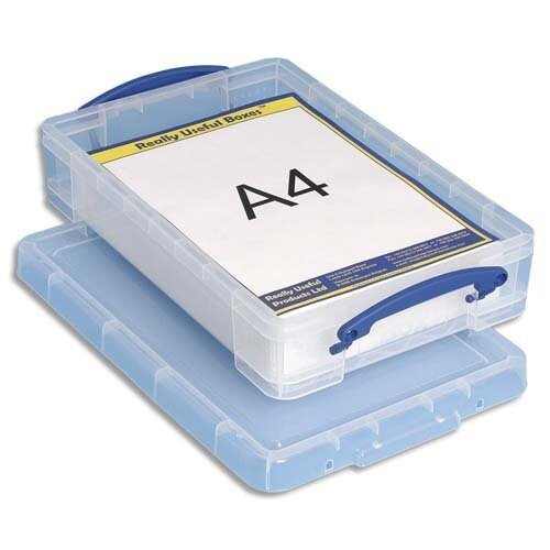 Really Useful 'Really Useful Storage Boxes' 4 Litre - A4 Size - Pack of 10