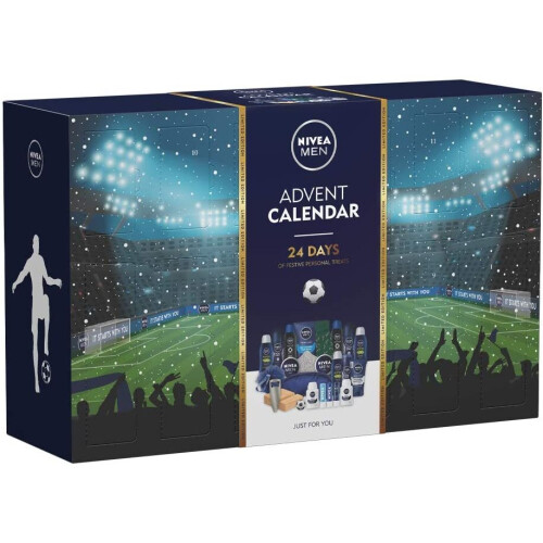 Nivea Mens Advent Giftset, Advent Calendar 2022 for Men with 24 NIVEA ...