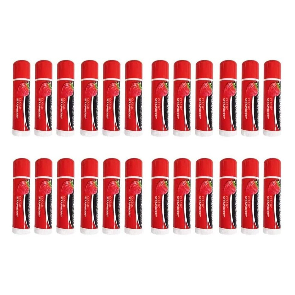 Chapstick Classic Strawberry Lipbalm SPF10 Pack of 24