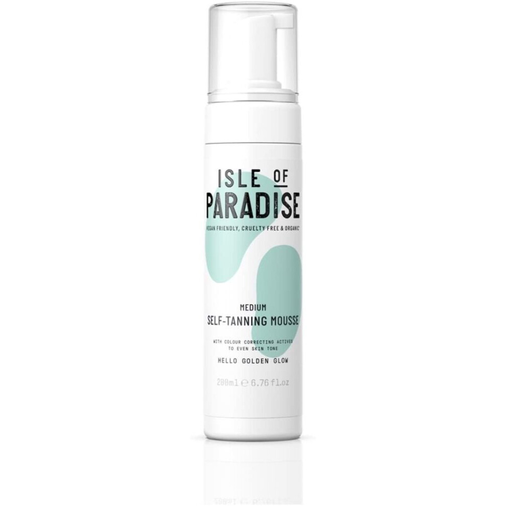 Isle of Paradise Self-Tanning Mousse- Medium 200ml