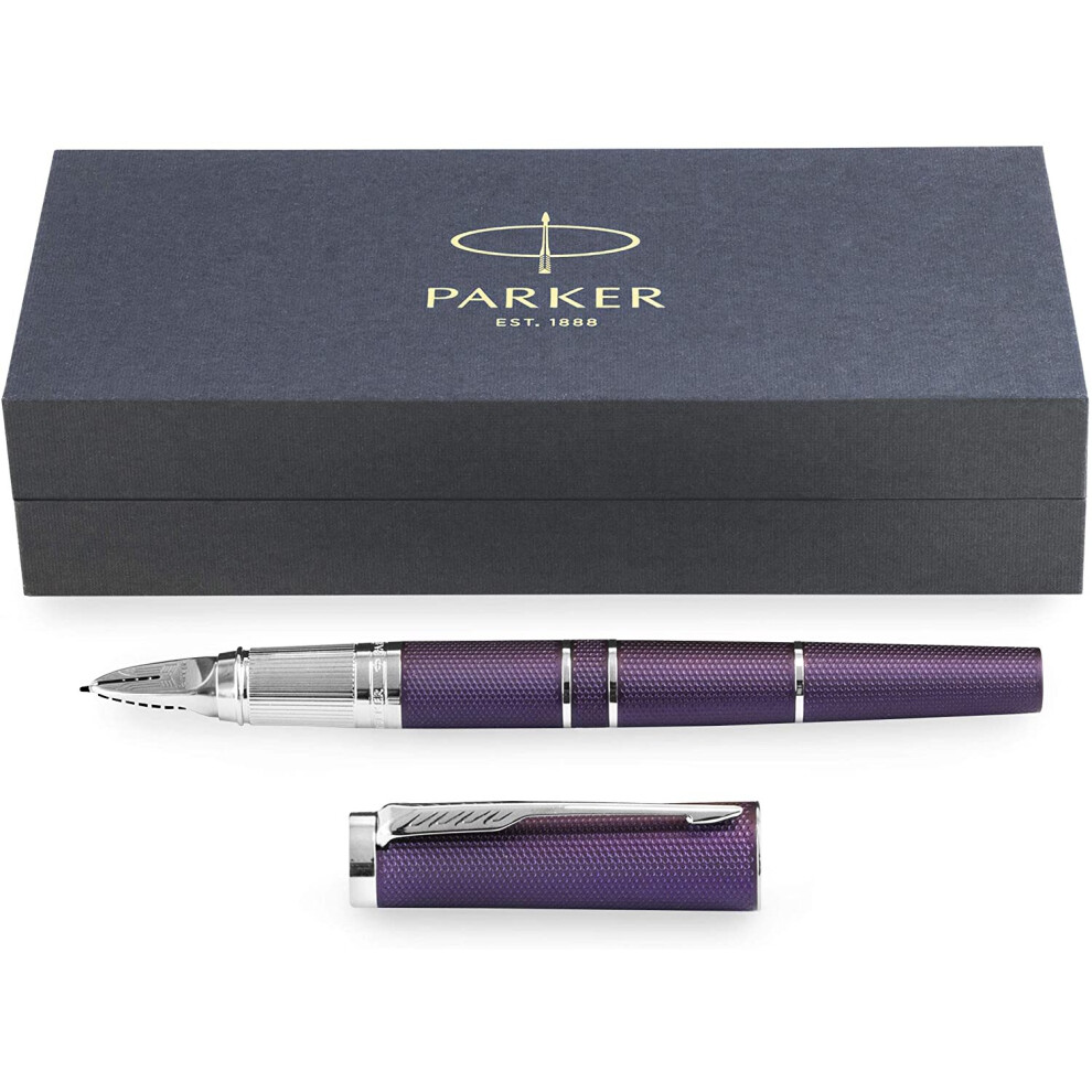 Parker Ingenuity Slim - 5th Technology Pen - Medium Nib - Blue Violet Barrel - Single Pen in Gift Box