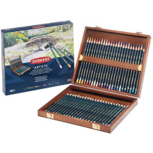 Crayoni - DERWENT - Scatola in legno per artisti - 48 pezzi - Misto - Colori variati