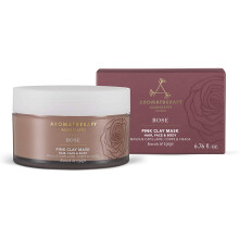 Aromatherapy Associates Rose Pink Clay Mask 200 ml. Blended from warm Rose, Geranium & Palmarosa with hydrating Sweet Almond Oil & Shea Butter, to