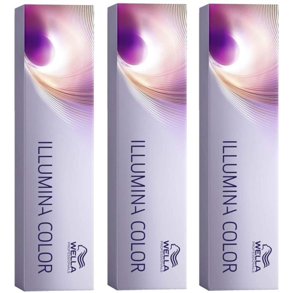 Wella Professionals Illumina Colour 10/69 Light Blonde Violet Cendre 60 Ml Pack Of 3
