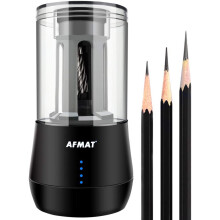 AFMAT Long Point Pencil Sharpener, Drawing Pencils Sharpener, Pencil Sharpener Electric, 6-8.5mm Charcoal Pencil Sharpener for Sketching