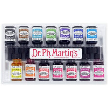 Dr. Ph. Martin's Radiant Concentrated Water Color, 0.5 oz, Set of 14 (Set A)