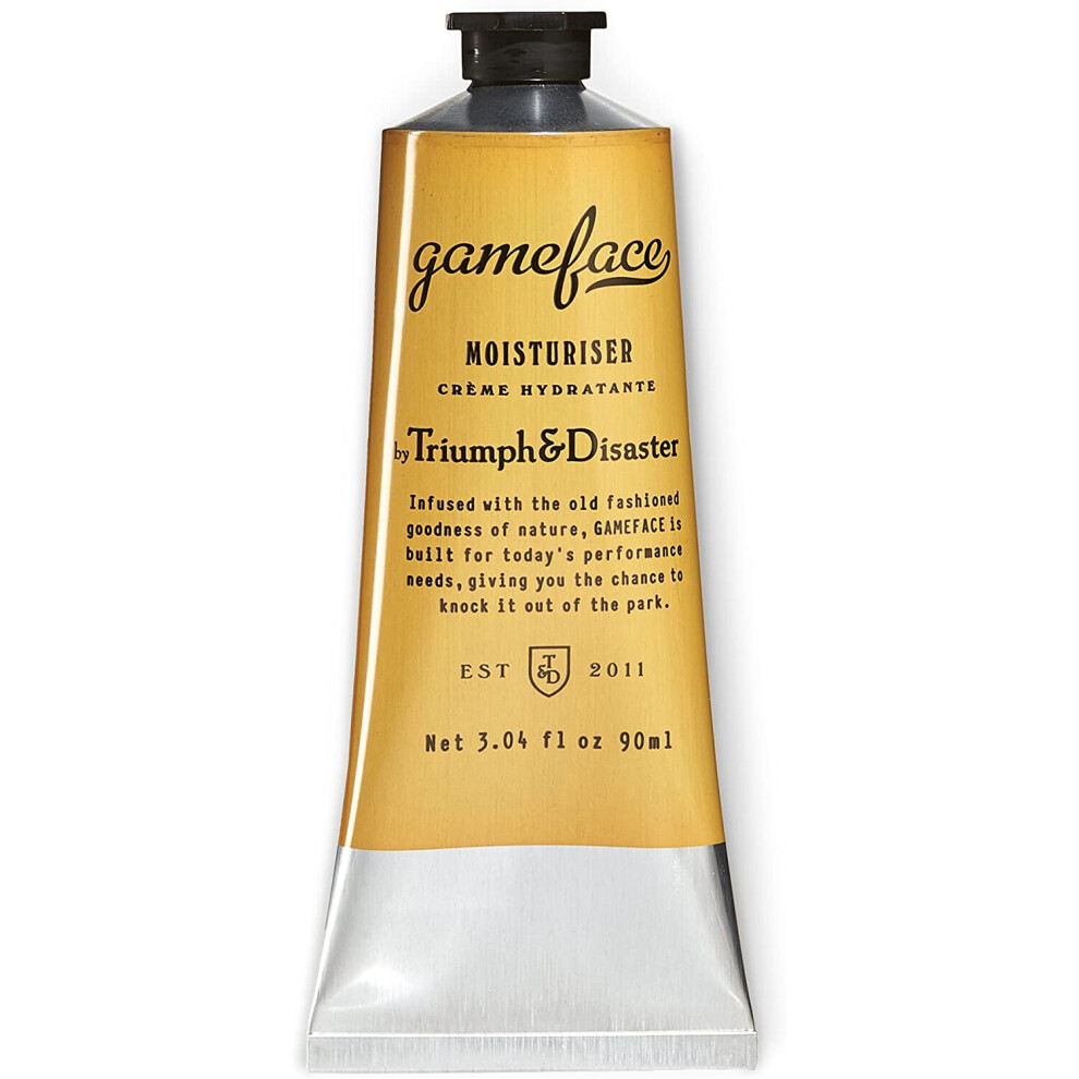 Triumph & Disaster Gameface Moisturiser Tube 90Ml - With Jojoba Extract Horopito Oil Vitamin E And Natural Antioxidants To Moisturise Invigorate And