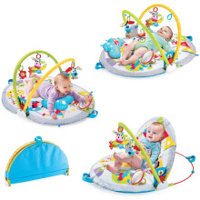 Yookidoo Baby Floor Gym: un tappeto per giocare da sdraiati a seduti. Centro attività 3 in 1 per neonati. 0 - 12 mesi