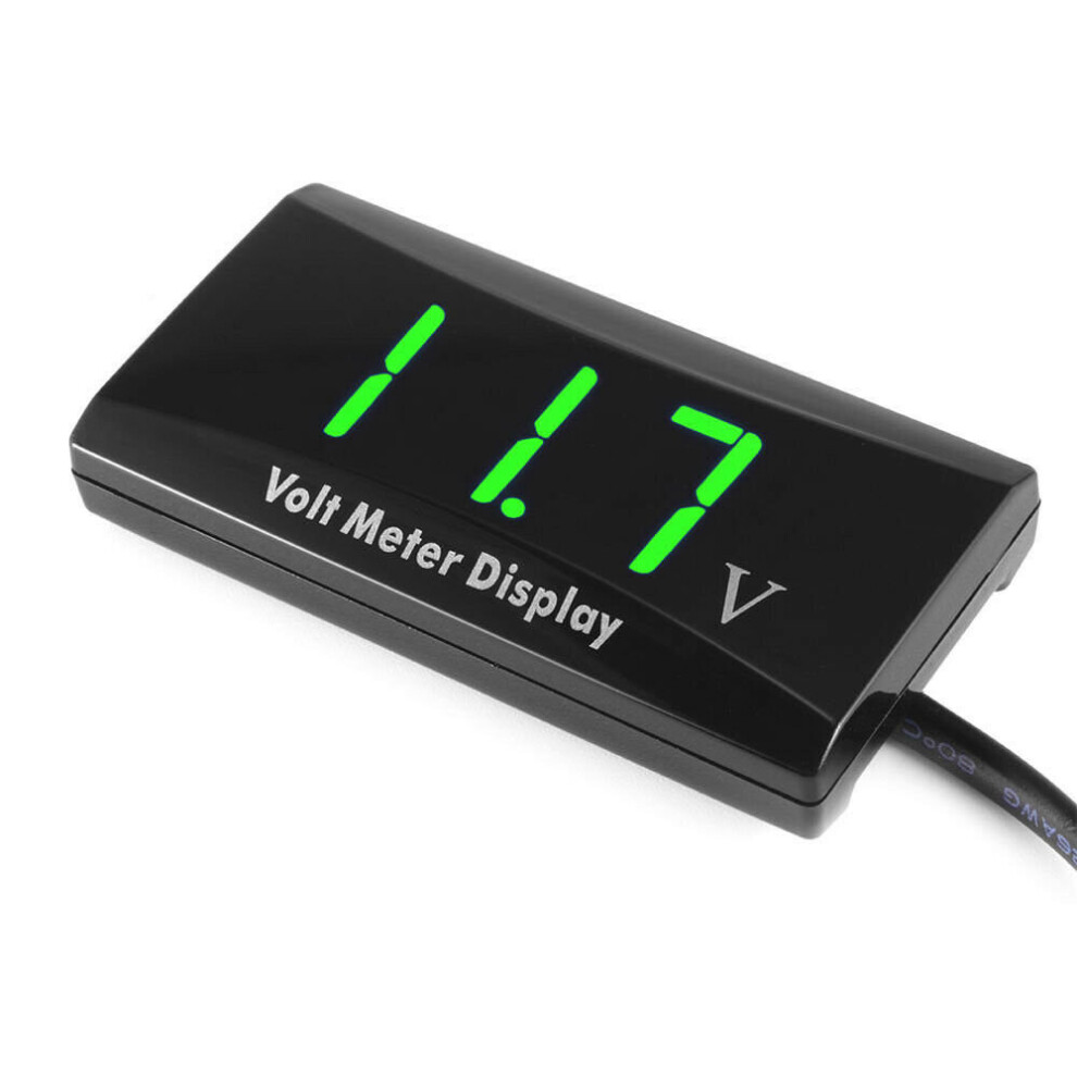 Battery Monitor 12V Led Digital Voltmeter Gauge Voltage Marine Cars 751488865680