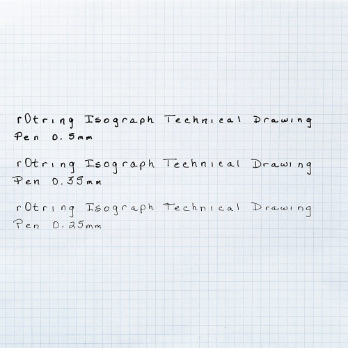 Title: rOtring Isograph High-Precision Technical College Set - 0.25mm,0.35mm,0.50mm 2