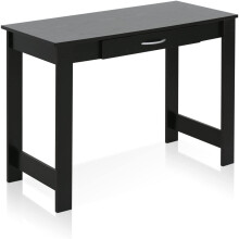 Furinno Computer Desks, Wood, Black, one size