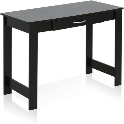 Furinno Computer Desks, Wood, Black, one size
