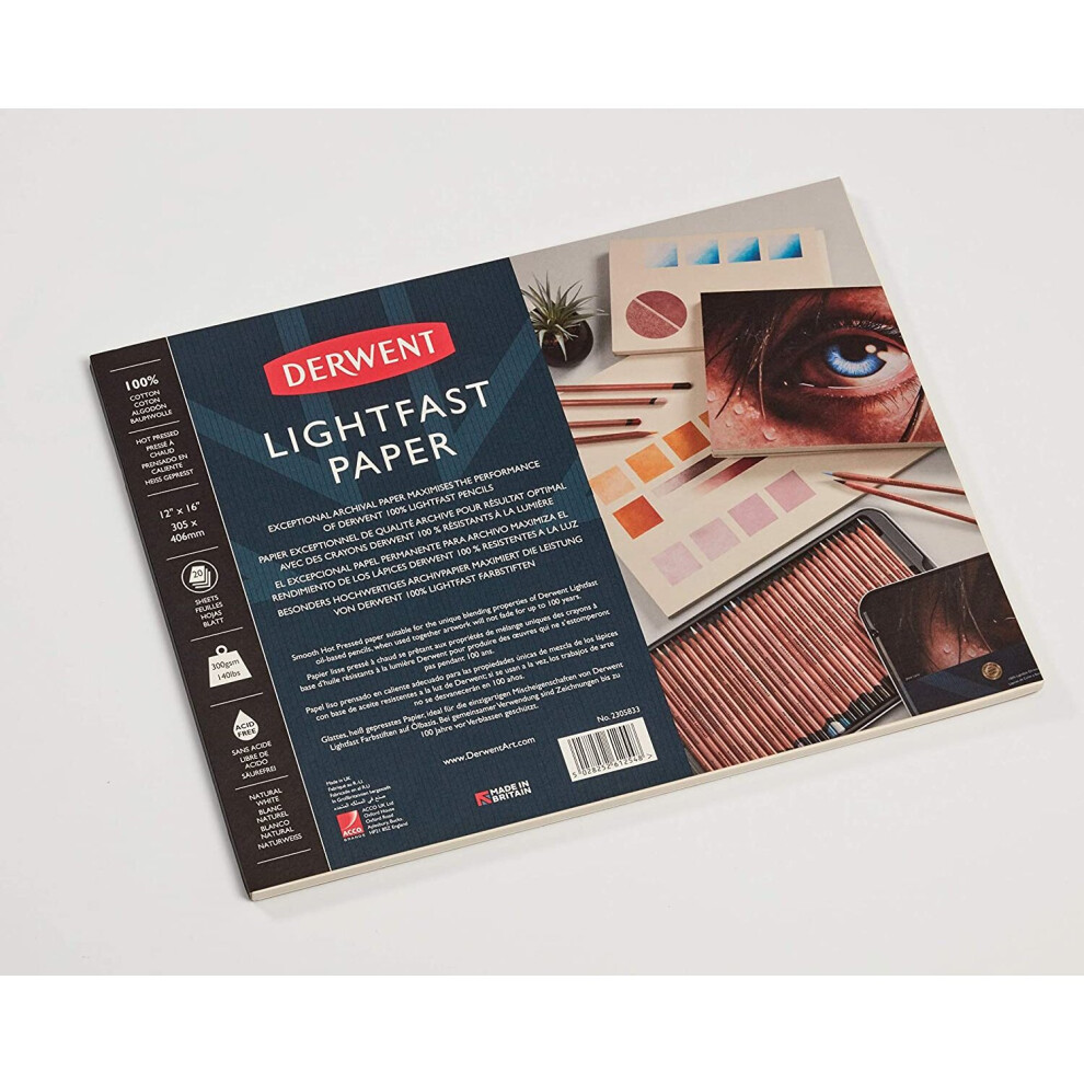 Derwent Lightfast Paper Pad 12 x 16, 2305833