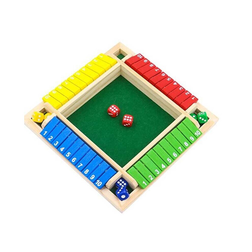 Game Dice Board Wooden The Box Shut Games Math Player 4 Number Numbers Learning Kids Table 6 Sequence Adults Party