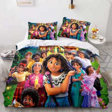 (Single-135x200cm, 1) Encanto Bedding Kids Single Double 3D Duvet Cover Set