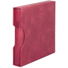 Lindner 1124 - W Companion Set: ring binder 1104 with slip case 814-wine-red
