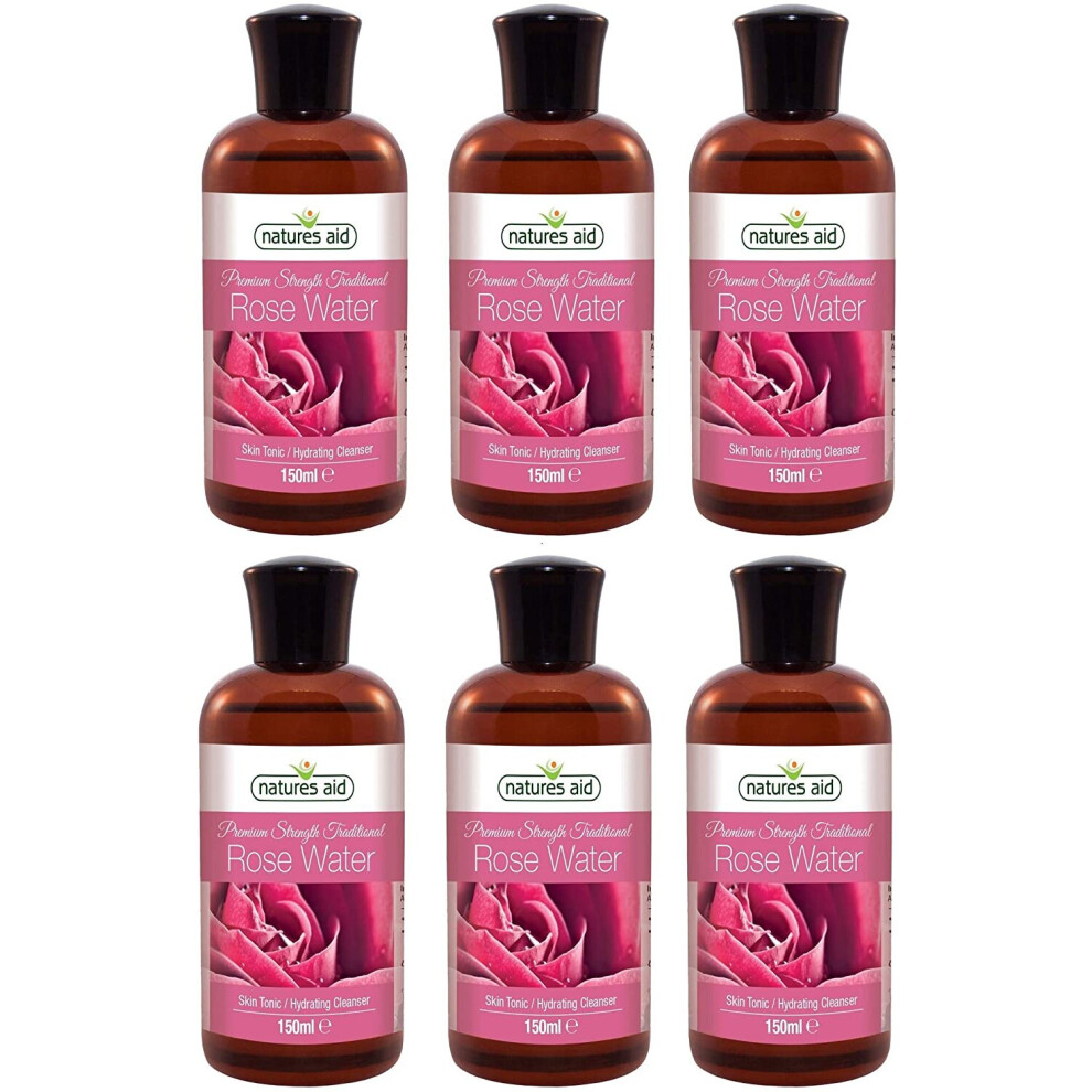 (6 Pack) - Natures Aid - Rosewater (Triple) | 150ml | 6 Pack Bundle