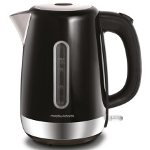 Morphy Richards 102783 Electric Equip Jug Kettle 1.7L Black - 3kW Rapid Boil, Easy View Gauge, 360 Degree Base