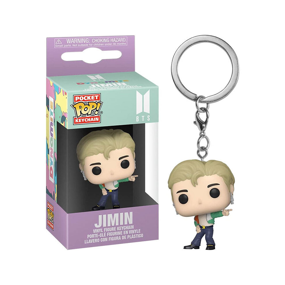 (JIMIN) Kpop BTS Tinytan Dynamite Funko Pop Keyring Jung Kook Jimin V Keychain Figures