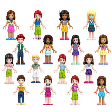 (16Pcs(A+B)) 8/16Pcs Friends Girls Mini Figures Building Blocks Toys