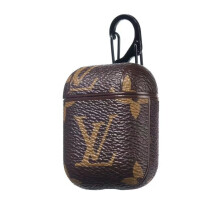 (Brown, AirPods 3) Shockproof Case Shell Cover Fits AirPods PRO Louis Vuitton Leather Protection