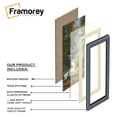 (Beech With Ivory Mount, 24x8" Pic (28x12" Frame)) Panoramic Size Beech Picture Frame Photo Frames With Multicolored Mounts Wall Hanging Frame 2