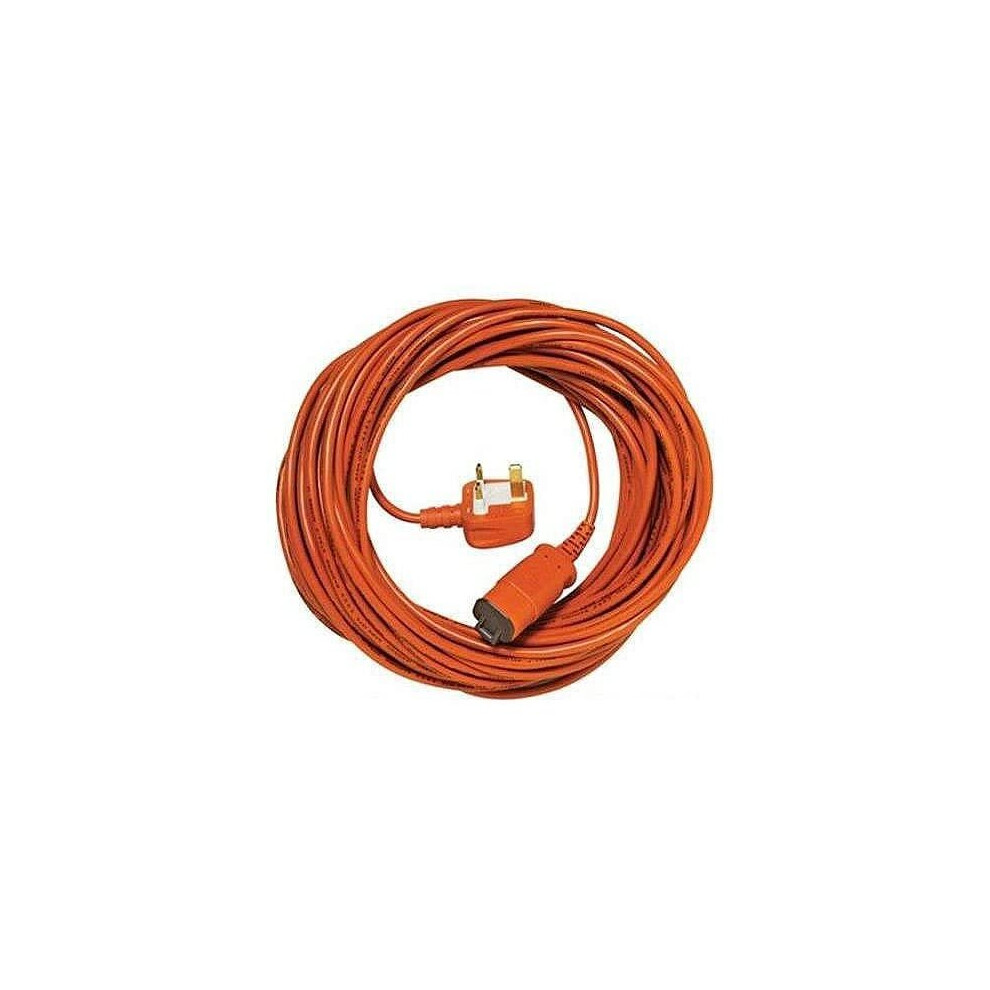Spares2go Cable For Flymo Lawnmower Hedge Trimmer Metre Lead Plug (15M)