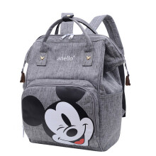 (Grey) Large Mickey Mummy Baby Diaper Nappy Backpack Travel