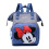 (Grey+Blue) Large Mummy Baby Diaper Nappy Minnie Backpack UK 1