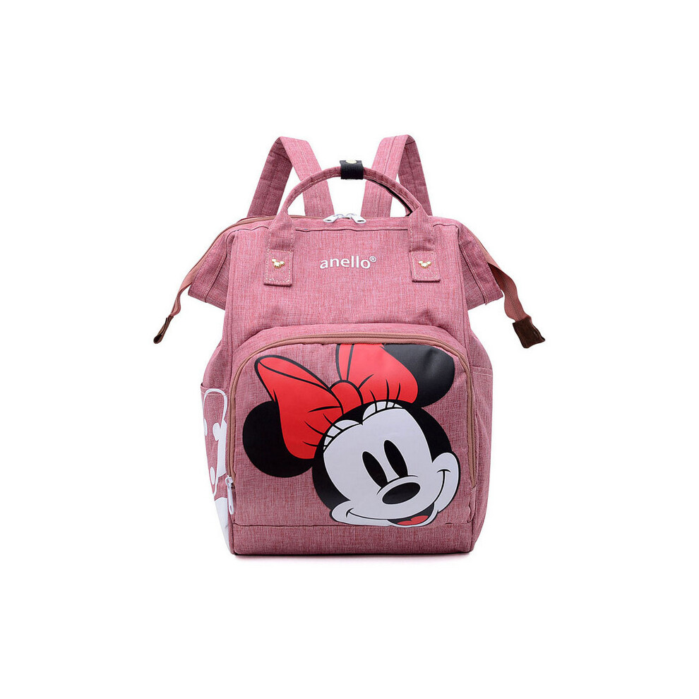 (Pink) Large Mummy Baby Diaper Nappy Minnie Backpack Uk Pink