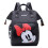 (Black) Large Mummy Baby Diaper Nappy Minnie Backpack UK 1