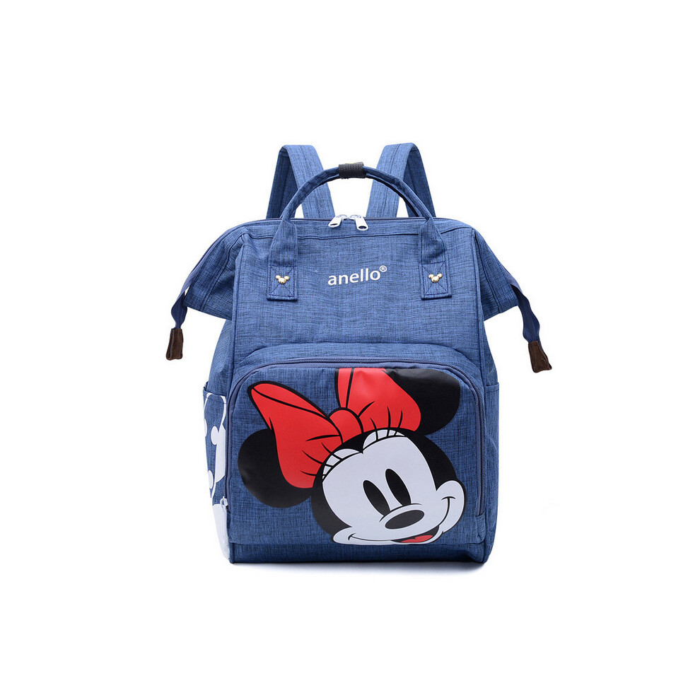 (Blue) Large Mummy Baby Diaper Nappy Minnie Backpack Uk Blue