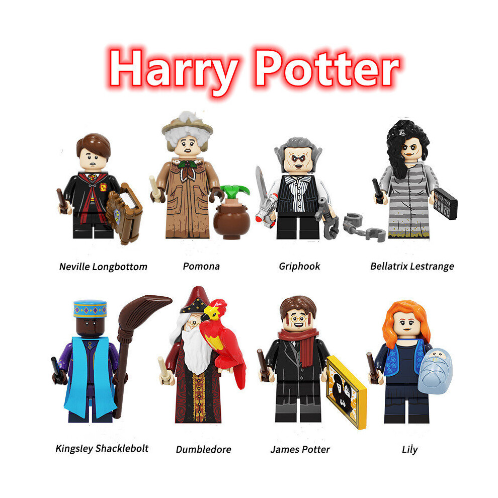 Candipink Uk 8Cs Harry Potter Bella Terry Pomona Minifigures Toys Fit Lego