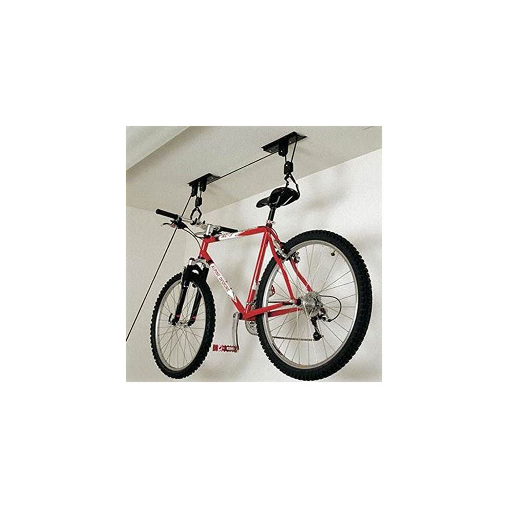 Bicycle Lift Stand 20KG Storage Bike Pulley Cycle Hoist Garage Space Saving Rack