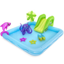 Spielplatz Planschbecken - BESTWAY - Fantastisches Aquarium - 239 x 206 x 86 cm - Mit Fontaine