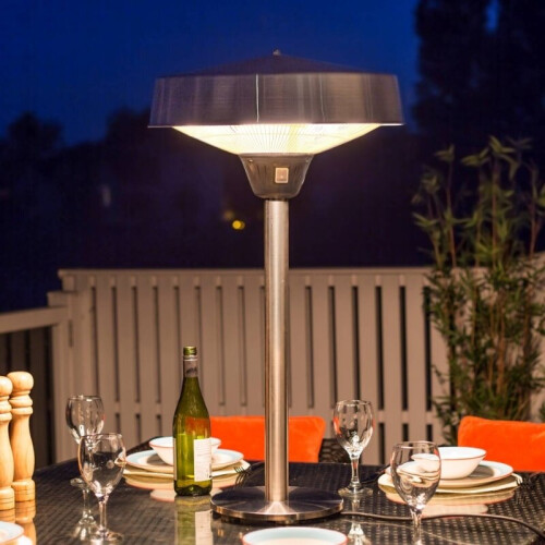 La Hacienda La Hacienda Silver Tabletop Halogen Heater