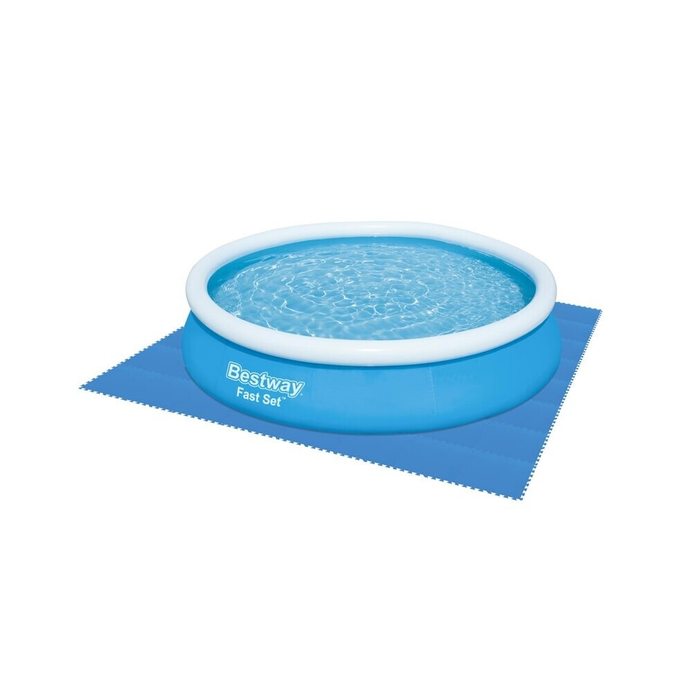 Bestway Pool Floor Protectors Pool Ground Cloth Pool Mat 8 pcs Blue 58220