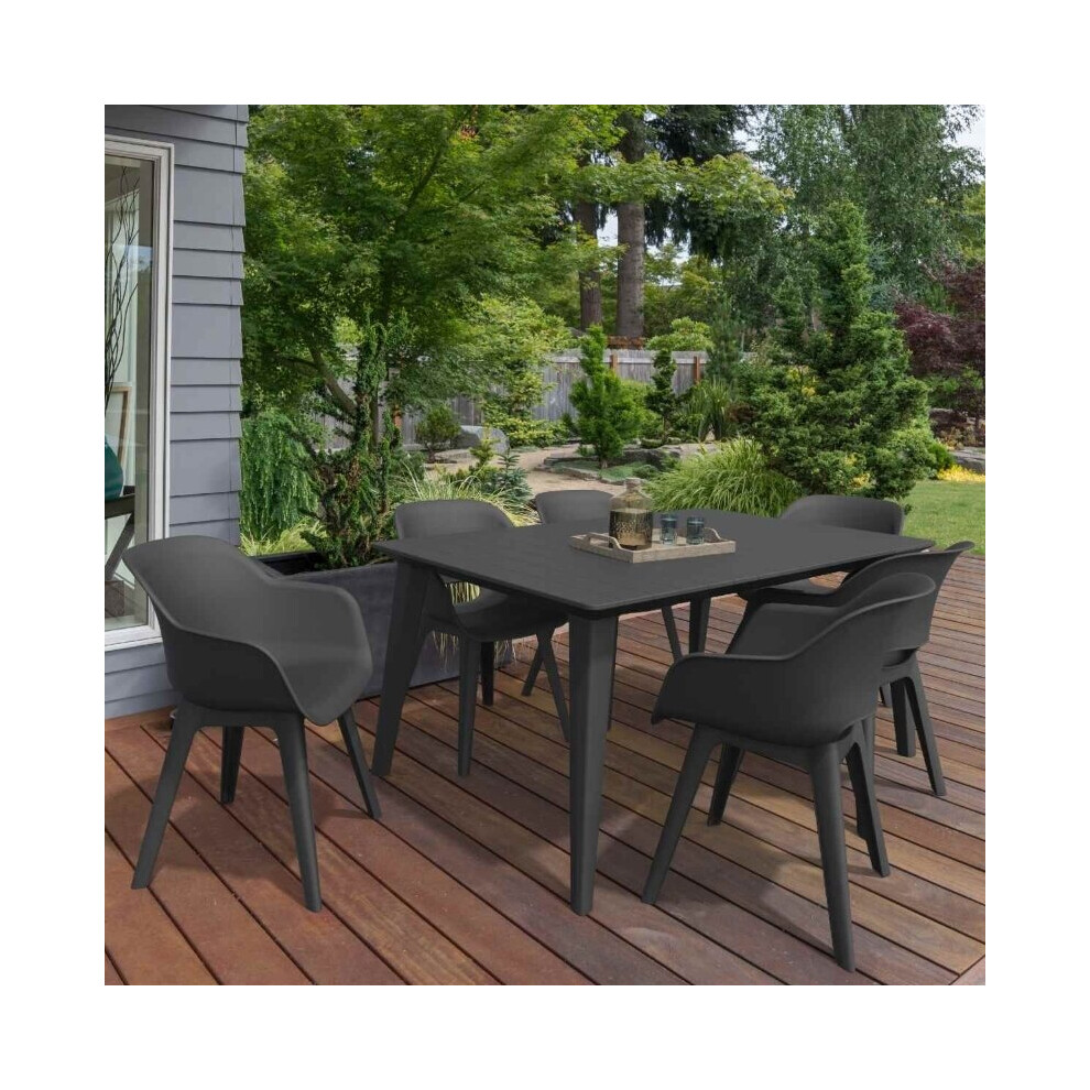 Keter Lima 6 Seater Dining Table Set