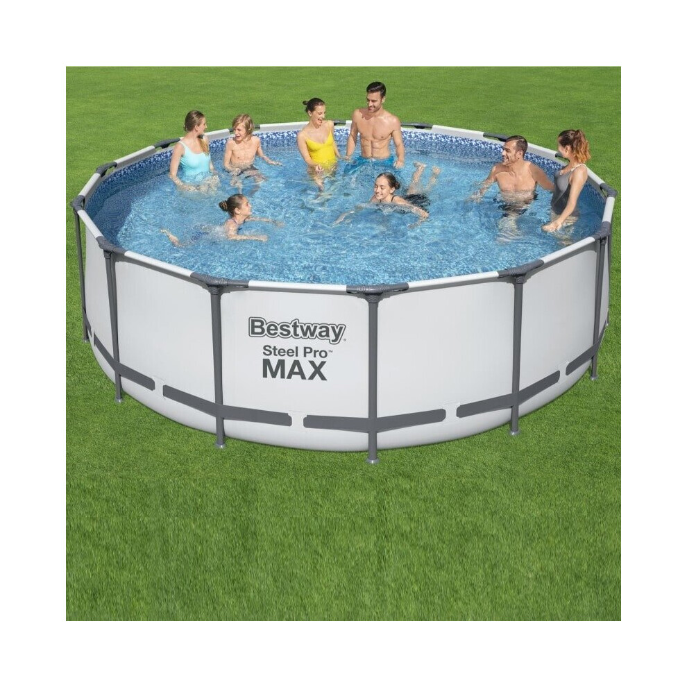 Bestway 14ft x 48in Steel Pro MAX Frame Pool Set