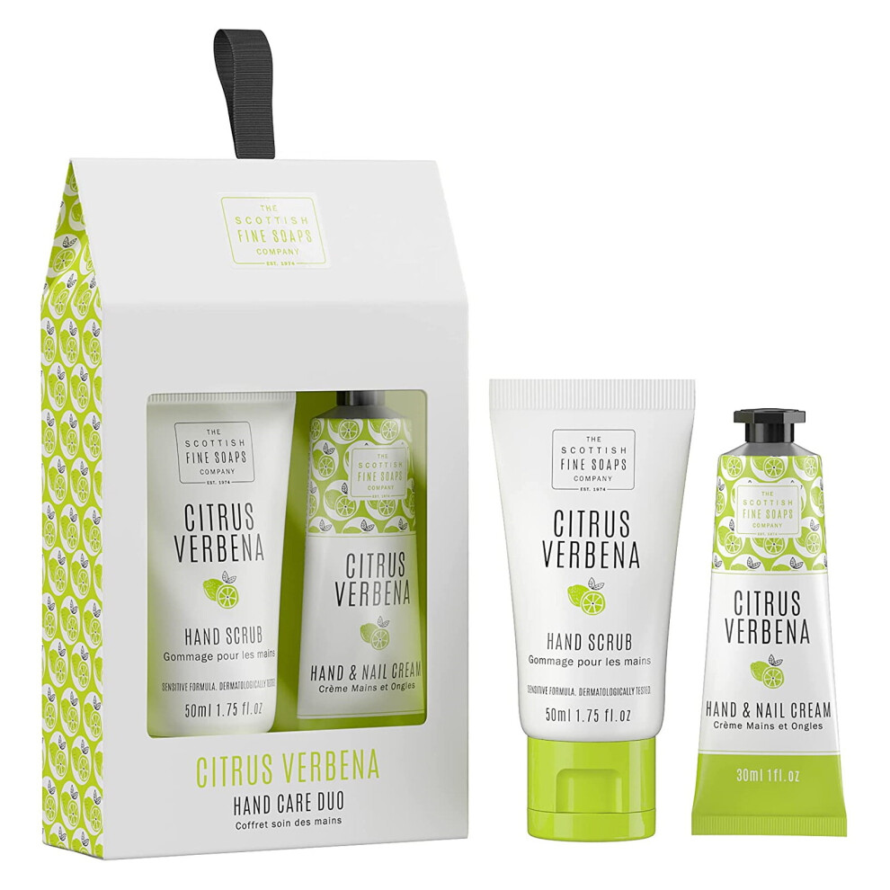 Scottish Fine Soaps Citrus Verbena Hand/Nail Cream & Scrub Care Duo Set-image-OPC-P8XF5PW-NEW