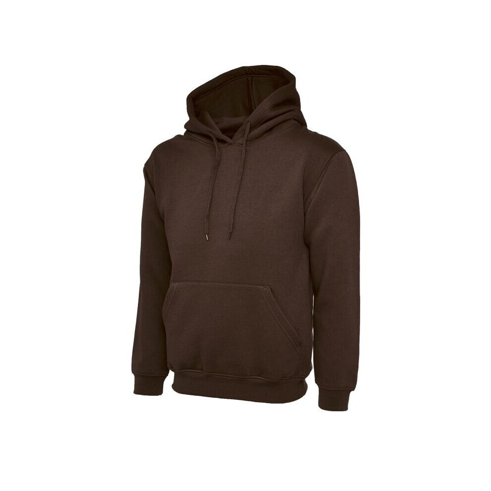 (Brown, XL) Unisex Pullover Hoodie Classic Hooded Sweatshirt