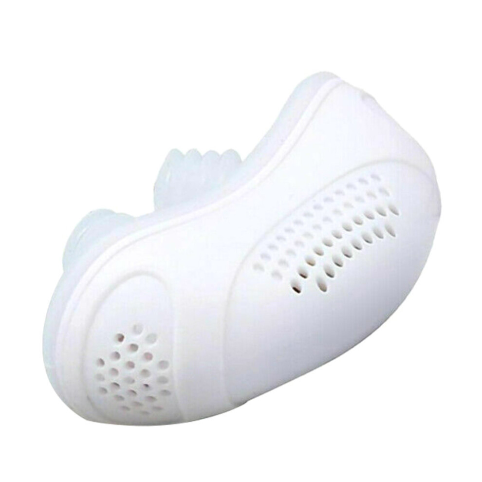 White (White) Micro Electric Cpap Noise Anti-Snoring Device Apnea Snore Stopper Sleeping Aids