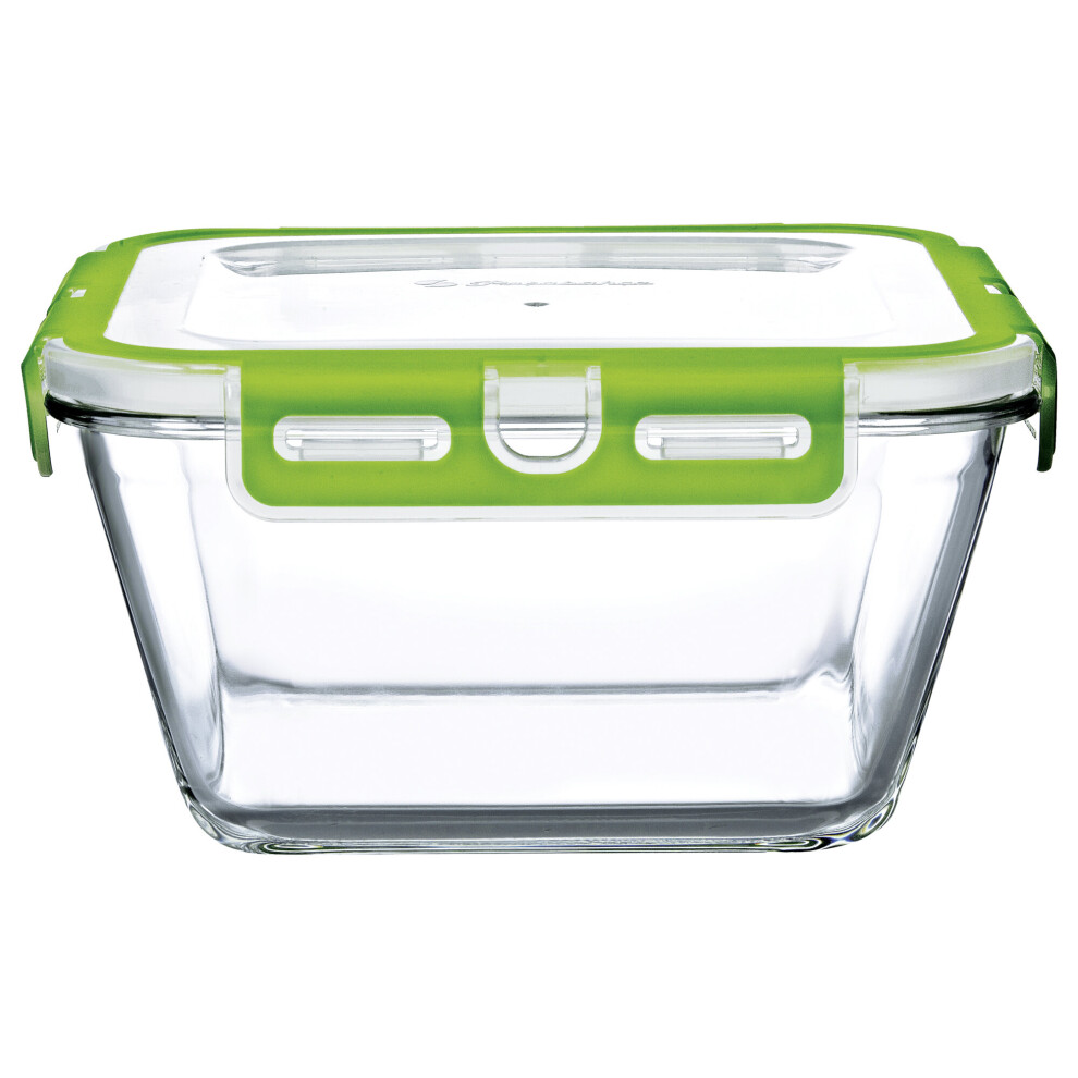 (1, Square (2.4 Litres)) Food Storage Container Dish Lid 860ml 1.84L 2.4L