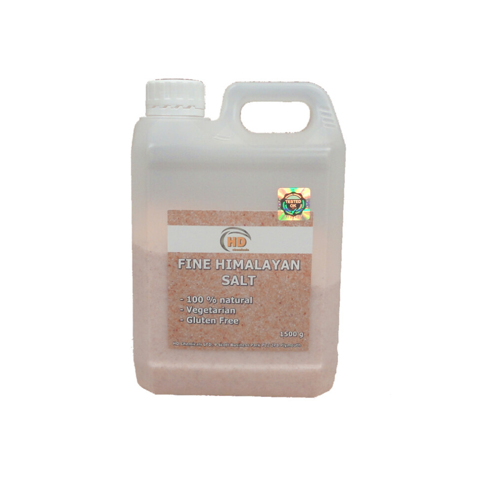 Hd Chemicals Ltd Pink Himalayan Salt 1500G Food Natural Health Bath Salts