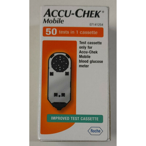 Accu Chek Mobile Blood Glucose Test Cassette  50 Tests 1