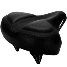DAWAY Oversized Comfort Bike Seat - C40 Most Comfortable Extra Wide Soft Foam Padded Exercise Bicycle Saddle for Men Women Senior, Universal Fit