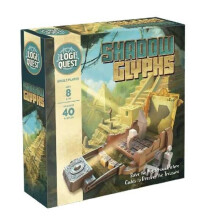 Shadow Glyphs Juego de Mesa de Rompecabezas Lógico | Aventura de Puzzle LogiQuest | Incluye 40 Rompecabezas