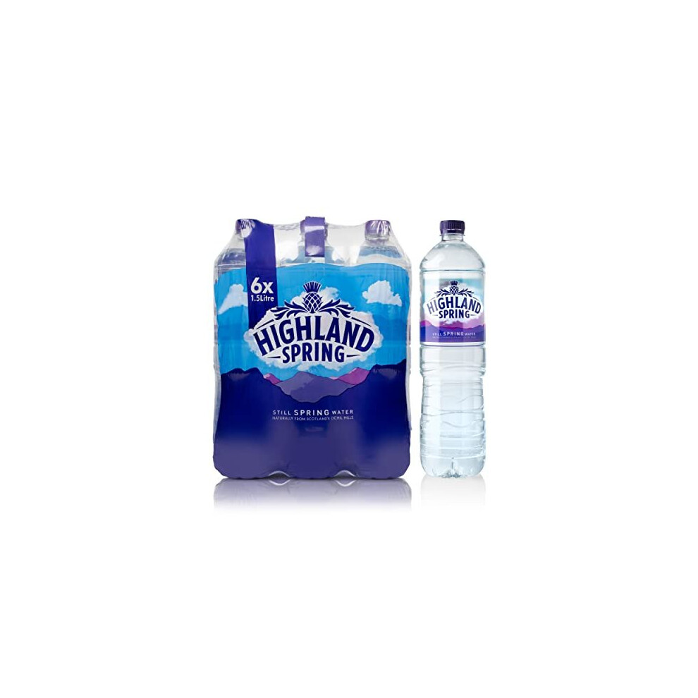 Highland Spring Still Spring Water, 6 x 1.5L